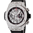 腕時計 ウブロ HUBLOT ビッグバン ウニコ チタニウム パヴェ 411.NX.1170.RX.1704 自動巻き メンズ 純正ダイヤ スケルトン