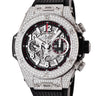 腕時計 ウブロ HUBLOT ビッグバン ウニコ チタニウム パヴェ 411.NX.1170.RX.1704 自動巻き メンズ 純正ダイヤ スケルトン