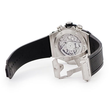 腕時計 ウブロ HUBLOT ビッグバン ウニコ チタニウム パヴェ 411.NX.1170.RX.1704 自動巻き メンズ 純正ダイヤ スケルトン