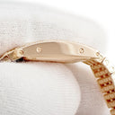 腕時計 カルティエ Cartier タンク アメリカン ミニ WB710012 クオーツ レディース K18PG無垢 純正ダイヤ ギョウシェ 青針