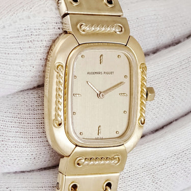 腕時計 オーデマピゲ AUDEMARS PIGUET レディ ロープ BA66050/592BA クオーツ レディース K18YG無垢 イエローゴールド シャンパン AP