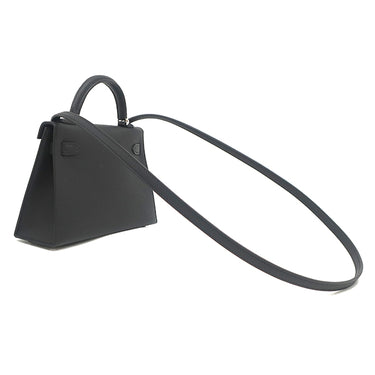 エルメス HERMES ミニケリードゥ 外縫い ブラック ヴォーエプソン 2WAYバッグ シルバー金具 新品 未使用 黒 ショルダー 2026年製