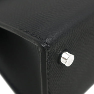 エルメス HERMES ミニケリードゥ 外縫い ブラック ヴォーエプソン 2WAYバッグ シルバー金具 新品 未使用 黒 ショルダー 2026年製