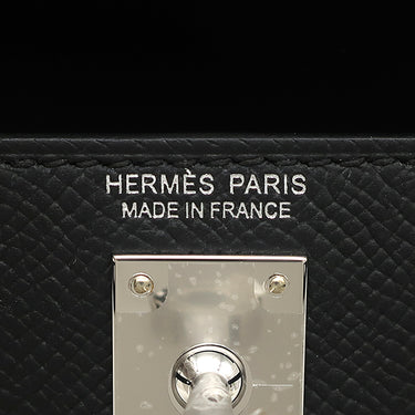 エルメス HERMES ミニケリードゥ 外縫い ブラック ヴォーエプソン 2WAYバッグ シルバー金具 新品 未使用 黒 ショルダー 2026年製