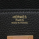 エルメス HERMES バーキン30 ブラック トゴ ハンドバッグ ローズゴールド金具 黒 ピンクゴールド PG金具 RG金具 リカラー有