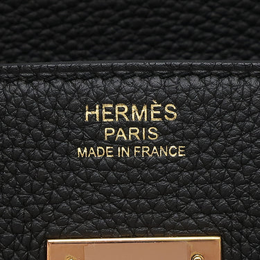 エルメス HERMES バーキン30 ブラック トゴ ハンドバッグ ローズゴールド金具 黒 ピンクゴールド PG金具 RG金具 リカラー有