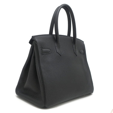 エルメス HERMES バーキン30 ブラック トゴ ハンドバッグ ローズゴールド金具 黒 ピンクゴールド PG金具 RG金具 リカラー有