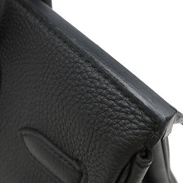 エルメス HERMES バーキン30 ブラック トゴ ハンドバッグ ローズゴールド金具 黒 ピンクゴールド PG金具 RG金具 リカラー有