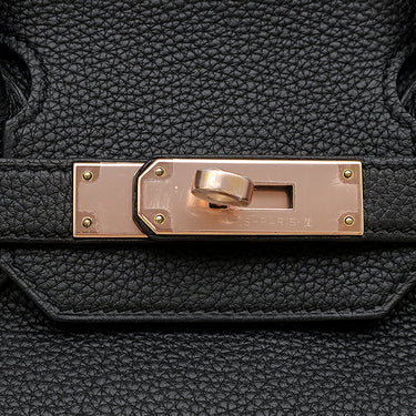 エルメス HERMES バーキン30 ブラック トゴ ハンドバッグ ローズゴールド金具 黒 ピンクゴールド PG金具 RG金具 リカラー有