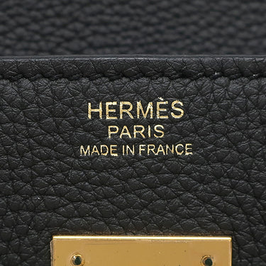 エルメス HERMES バーキン30 ブラック トゴ ハンドバッグ ゴールド金具 黒