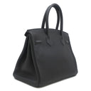 エルメス HERMES バーキン30 ブラック トゴ ハンドバッグ ゴールド金具 黒