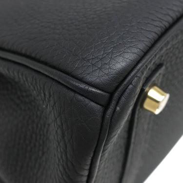 エルメス HERMES バーキン30 ブラック トゴ ハンドバッグ ゴールド金具 黒