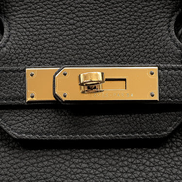 エルメス HERMES バーキン30 ブラック トゴ ハンドバッグ ゴールド金具 黒