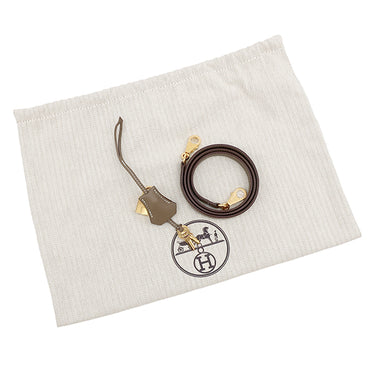 エルメス HERMES ケリー25 内縫い エトゥープ ヴォースイフト 2WAYバッグ ゴールド金具 グレージュ