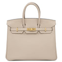 エルメス HERMES バーキン 25 トゥルティエールグレー トゴ ハンドバッグ ゴールド金具
