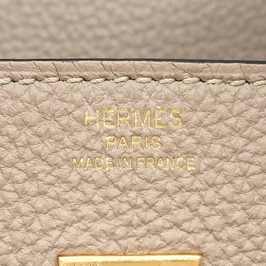 エルメス HERMES バーキン 25 トゥルティエールグレー トゴ ハンドバッグ ゴールド金具