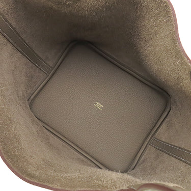 エルメス HERMES ピコタンロックMM エトゥープ トリヨンクレマンス ハンドバッグ ゴールド金具 新品 未使用 グレージュ 2025年製