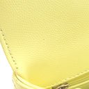 シャネル CHANEL トップハンドル フラップ バッグ A92990 ライトイエロー キャビアスキン 2WAYバッグ シャンパンゴールド金具 ココハンドル