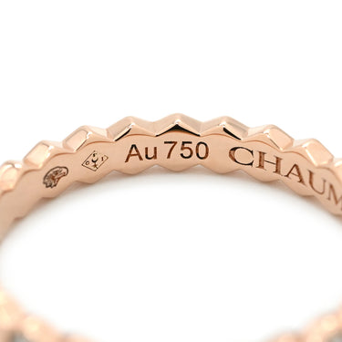 ショーメ CHAUMET ビー ドゥ ショーメ ダイヤ 081933 ピンクゴールド K18PG ダイヤモンド #46(JP6) リング 指輪 ビーマイラブ ハニカム 6号