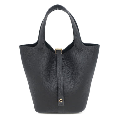 エルメス HERMES ピコタンロック 18 PM ブラック トリヨンクレマンス ハンドバッグ ゴールド金具 新品 未使用 黒 2025年製
