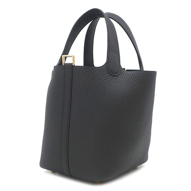 エルメス HERMES ピコタンロック 18 PM ブラック トリヨンクレマンス ハンドバッグ ゴールド金具 新品 未使用 黒 2025年製