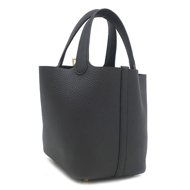 エルメス HERMES ピコタンロック 18 PM ブラック トリヨンクレマンス ハンドバッグ ゴールド金具 新品 未使用 黒 2025年製