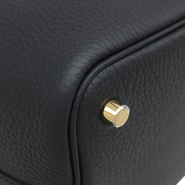 エルメス HERMES ピコタンロック 18 PM ブラック トリヨンクレマンス ハンドバッグ ゴールド金具 新品 未使用 黒 2025年製