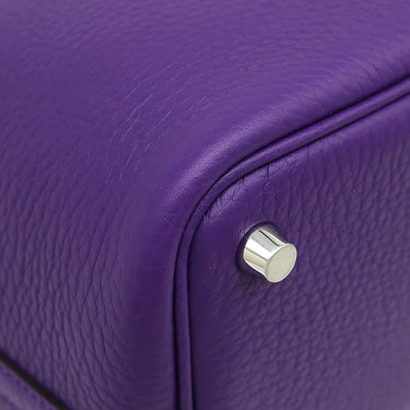 エルメス HERMES ピコタンロック 18 PM パープル トリヨンクレマンス ハンドバッグ シルバー金具 新品 未使用 紫 2026年製