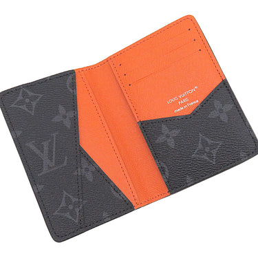 ルイヴィトン LOUIS VUITTON オーガナイザー ドゥ ポッシュ M25841 モノグラムエクリプス×サンライズオレンジ モノグラムエクリプス カードケース パスケース