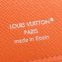 ルイヴィトン LOUIS VUITTON ポルトフォイユ ブラザ M25846 サンライズ オレンジ モノグラムエクリプス 長財布 シルバー金具 黒 二つ折り