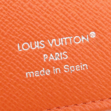 ルイヴィトン LOUIS VUITTON ポルトフォイユ ブラザ M25846 サンライズ オレンジ モノグラムエクリプス 長財布 シルバー金具 黒 二つ折り