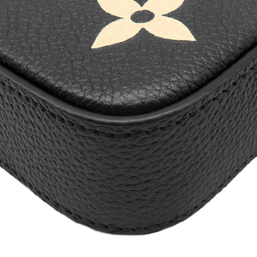 ルイヴィトン LOUIS VUITTON ポシェット フェリシー M82479 ブラックベージュ モノグラムアンプラント チェーンウォレット ゴールド金具 黒