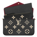 ルイヴィトン LOUIS VUITTON ポシェット フェリシー M82479 ブラックベージュ モノグラムアンプラント チェーンウォレット ゴールド金具 黒