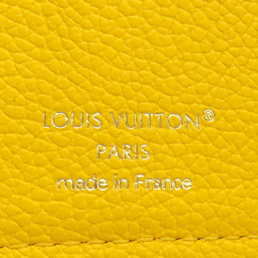 ルイヴィトン LOUIS VUITTON ポルトフォイユ ヴィクトリーヌ M14156 ギンコイエロー モノグラムアンプラント 三つ折り財布 ゴールド金具 黄色