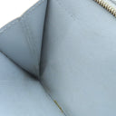 セリーヌ CELINE ストラップ ラージ マルチファンクション グレー×ブルー レザー 長財布 シルバー金具 バイカラー