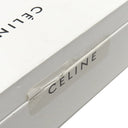 セリーヌ CELINE ストラップ ラージ マルチファンクション グレー×ブルー レザー 長財布 シルバー金具 バイカラー