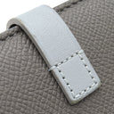 セリーヌ CELINE ストラップ ラージ マルチファンクション グレー×ブルー レザー 長財布 シルバー金具 バイカラー