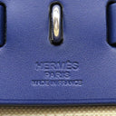 エルメス HERMES エールバッグジップMM 39 ブルーアンクル×ベージュ キャンバス トワルミリタリー ヴァッシュハンター 2WAYバッグ シルバー金具 青 ハンドバッグ ショルダー