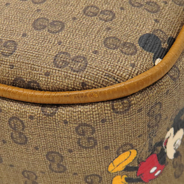 グッチ Gucci GGスプリーム ディズニー ミッキー ベルトバッグ 602695 ブラウン GGスプリームキャンバス レザー ボディバッグ ヴィンテージ金具 アウトレット品
