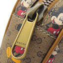 グッチ Gucci GGスプリーム ディズニー ミッキー ベルトバッグ 602695 ブラウン GGスプリームキャンバス レザー ボディバッグ ヴィンテージ金具 アウトレット品
