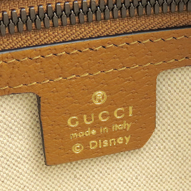 グッチ Gucci GGスプリーム ディズニー ミッキー ベルトバッグ 602695 ブラウン GGスプリームキャンバス レザー ボディバッグ ヴィンテージ金具 アウトレット品