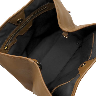 バーバリー BURBERRY ノバチェック ベージュ×ブラウン キャンバス レザー トートバッグ ゴールド金具 Horseferry Canterbury ショルダーバッグ 肩掛け
