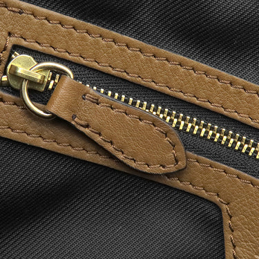 バーバリー BURBERRY ノバチェック ベージュ×ブラウン キャンバス レザー トートバッグ ゴールド金具 Horseferry Canterbury ショルダーバッグ 肩掛け