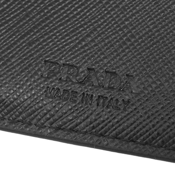 プラダ PRADA サフィアーノ マネークリップ付き 2MN077 NERO メタル