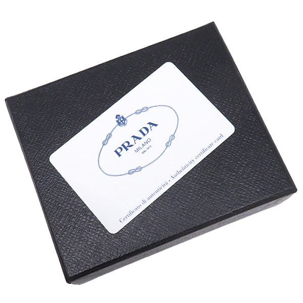 プラダ PRADA サフィアーノ マネークリップ付き 2MN077 NERO メタル