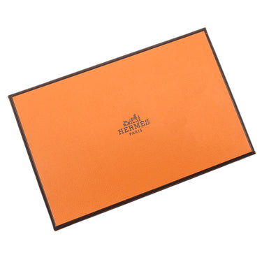 エルメス HERMES ドゴン カードケース チェーン付き エベンヌ トゴ カードケース ゴールド金具 茶 カード入れ 名刺入れ コインケース
