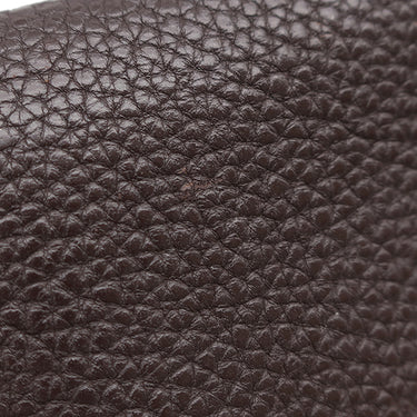 エルメス HERMES ドゴン カードケース チェーン付き エベンヌ トゴ カードケース ゴールド金具 茶 カード入れ 名刺入れ コインケース