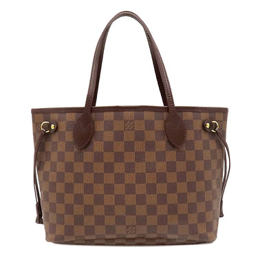 ルイヴィトン LOUIS VUITTON ネヴァーフル PM N51109 ダミエエベヌ ダミエキャンバス トートバッグ ゴールド金具 茶 ハンドバッグ