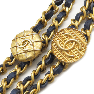 シャネル Chanel マトラッセ ミニ バケットバッグ ネイビー キャビアスキン ショルダーバッグ ヴィンテージ金具 ココマーク