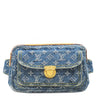 ルイヴィトン LOUIS VUITTON バムバッグ M95347 ブルー モノグラムデニム ボディバッグ ゴールド金具 青 デニム